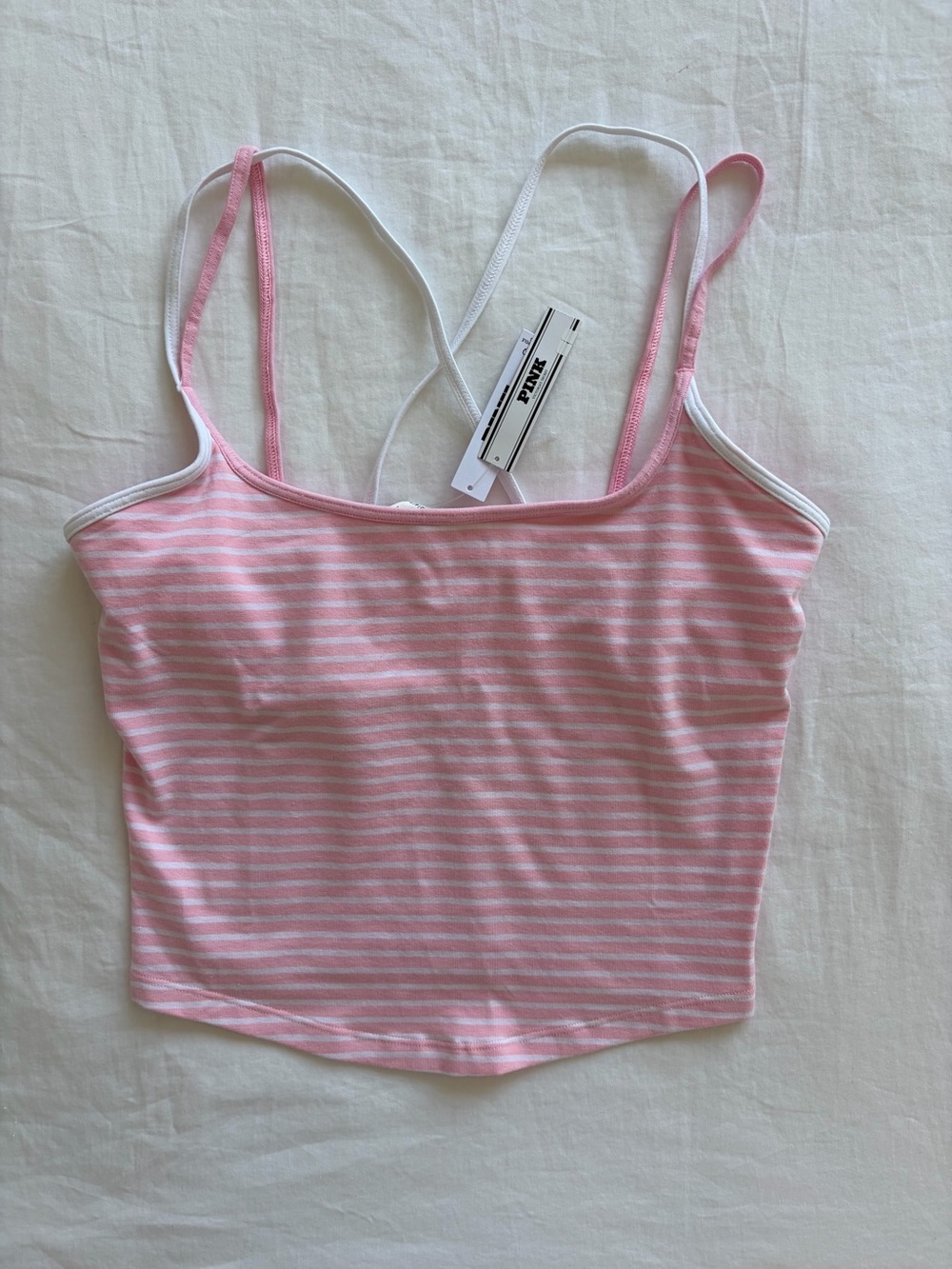 PINK Victoria's Secret Striped Tank Top